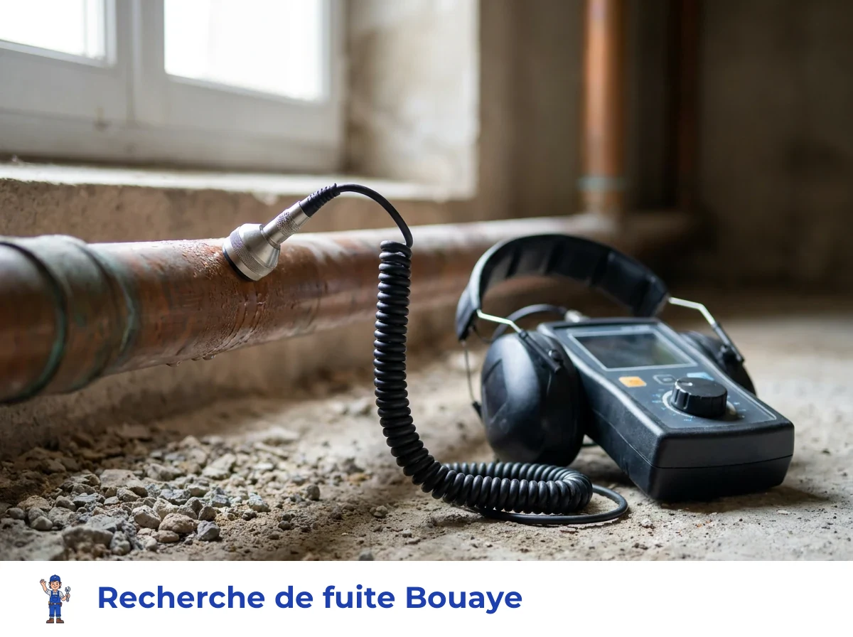 Recherche de fuite à Bouaye