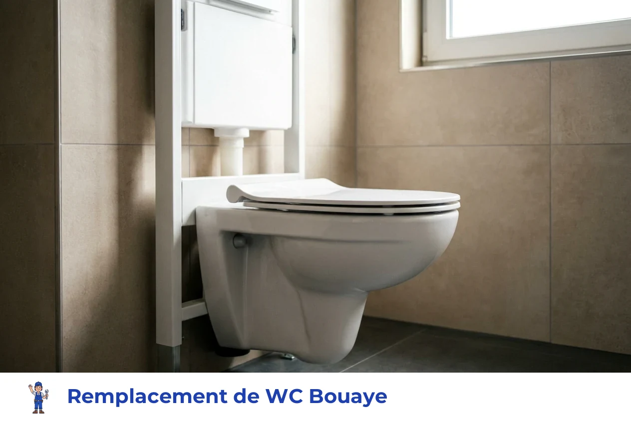 Remplacement de WC à Bouaye