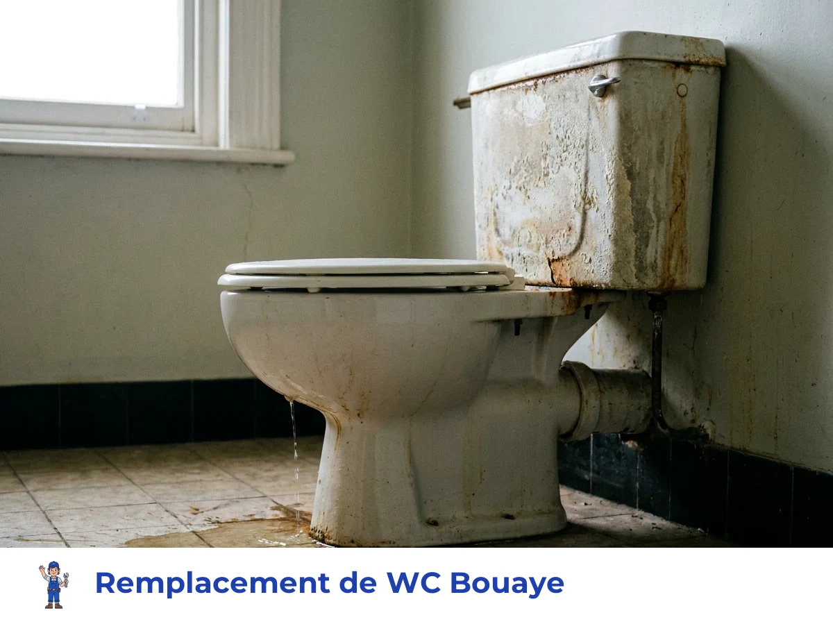 Remplacement de WC à Bouaye