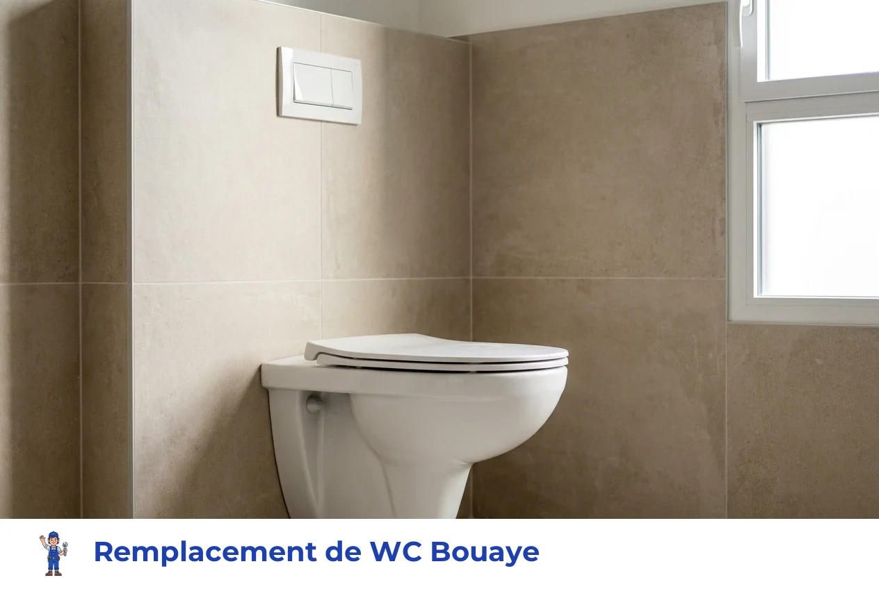 Remplacement de WC à Bouaye