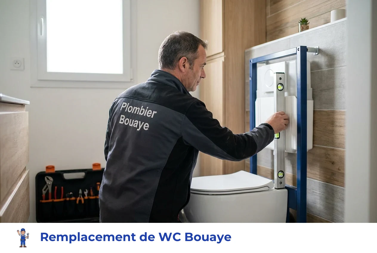 Remplacement de WC à Bouaye